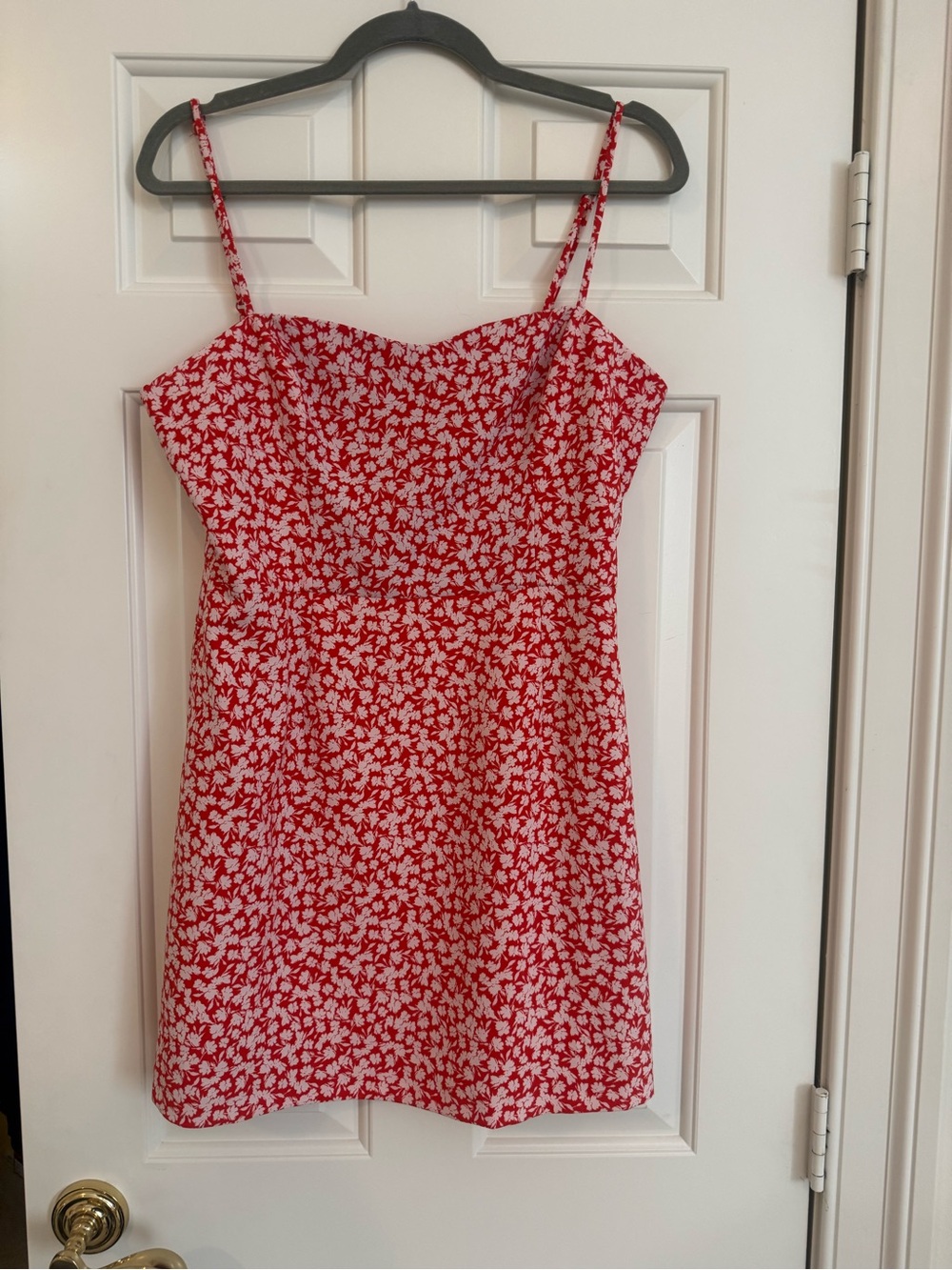 French Connection Red & White Floral Mini Dress